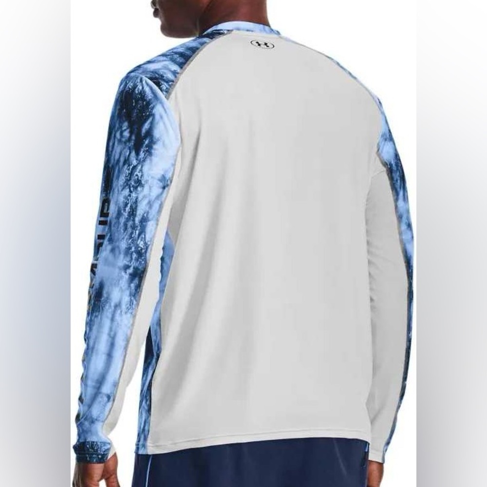 Under Armour Stretch wBreathable Mesh Back Long Sleeved Crew Neck Active Top - Picture 3 of 16